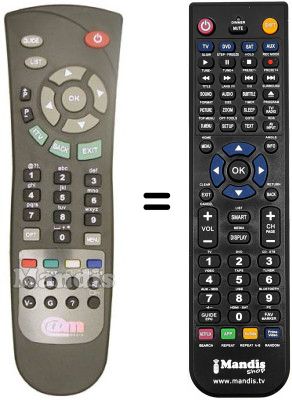 T&eacute;l&eacute;commande &eacute;quivalente ACCESS MEDIA STBL3012