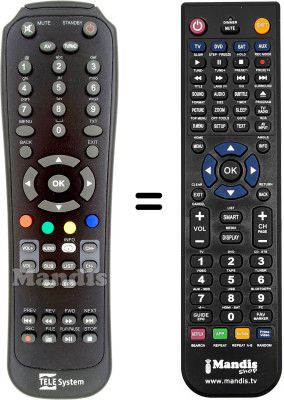 Mando a distancia equivalente Zodiac REMCON615