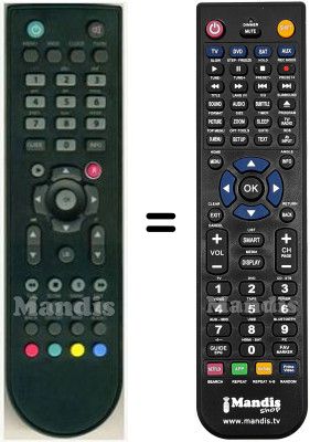 Mando a distancia equivalente HVS53309