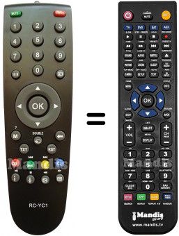 Mando a distancia equivalente HVS57508