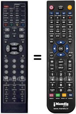 Replacement remote control HVS57603