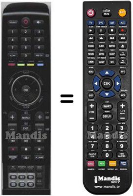 Mando a distancia equivalente HVS57650