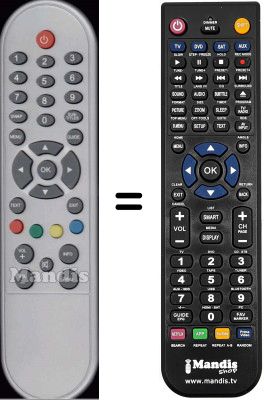 Replacement remote control WHV3399W