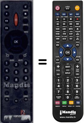 Mando a distancia equivalente WHV3919W