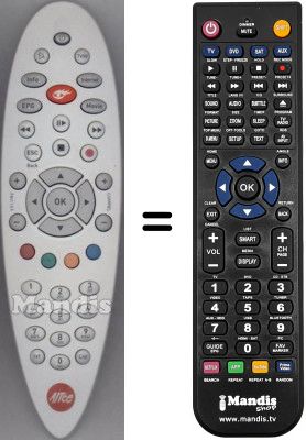 Replacement remote control WHV3941W