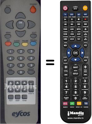 Replacement remote control WHV3132W