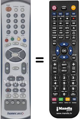 Mando a distancia equivalente WHV15804W