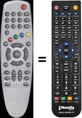 Mando a distancia equivalente WHV3112W