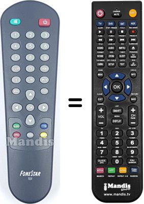 Replacement remote control Fonestar WHV14856W