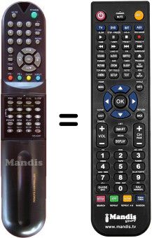 Replacement remote control HVS54391