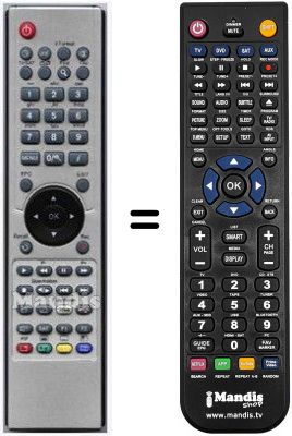 Mando a distancia equivalente GOLDEN INTERSTAR HVS53271