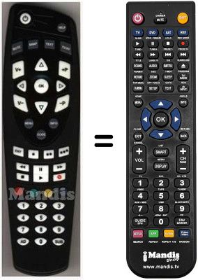 Mando a distancia equivalente HVS53477