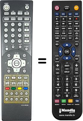 Replacement remote control DMTech HVS54879