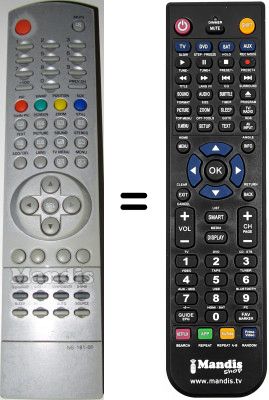 Replacement remote control Airis HVS54063 Replacement remote control Airis HVS54063
