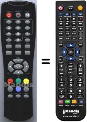 Télécommande équivalente HVS53483