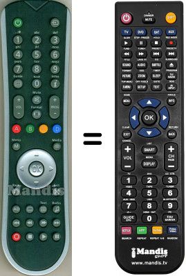 Mando a distancia equivalente SAGEMCOM HVS53456