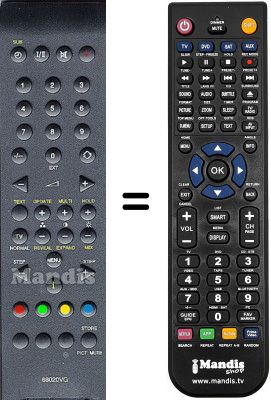 Mando a distancia equivalente WHV3534
