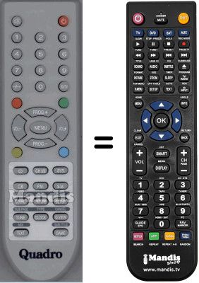 Télécommande équivalente WHV3989