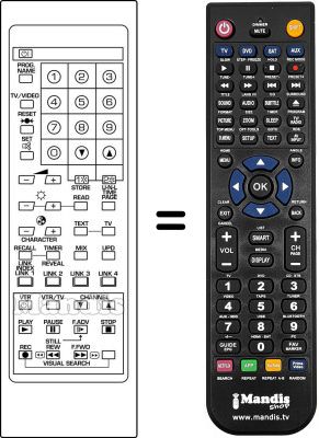 Mando a distancia equivalente Continental Edison SEC2442
