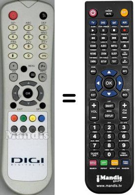 Replacement remote control Hyundai SEC3572W Replacement remote control Hyundai SEC3572W