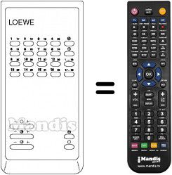 Replacement remote control SEC1433