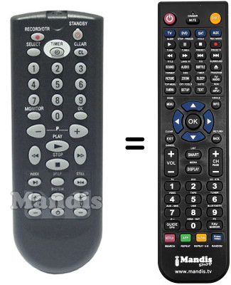 Replacement remote control SEC2786 Replacement remote control SEC2786