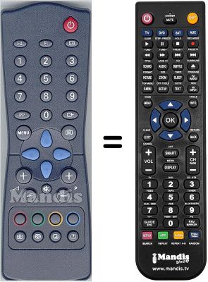 Mando a distancia equivalente WHV5980