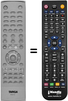 Télécommande équivalente Targa WHV3444