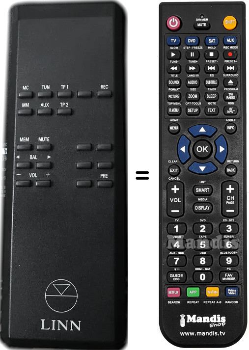 Replacement remote control LK1