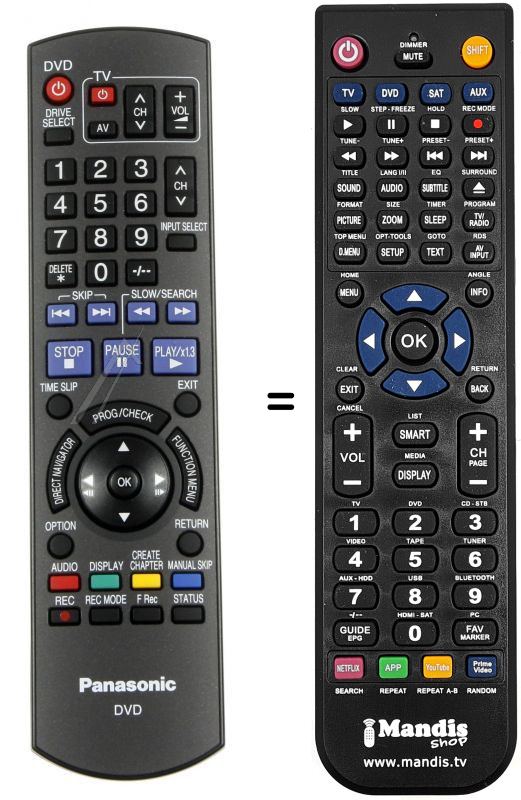 Mando a distancia equivalente N2QAYB000134